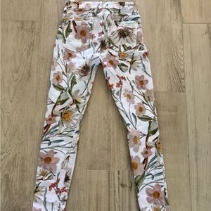 7 For All Mankind Floral Skinny Jeans - size 25